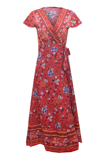 Vestidos sexys y elegantes con cuello en V y estampado en forma de A (10 colores)