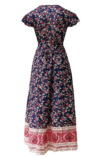 Vestidos sexys y elegantes con cuello en V y estampado en forma de A (10 colores)