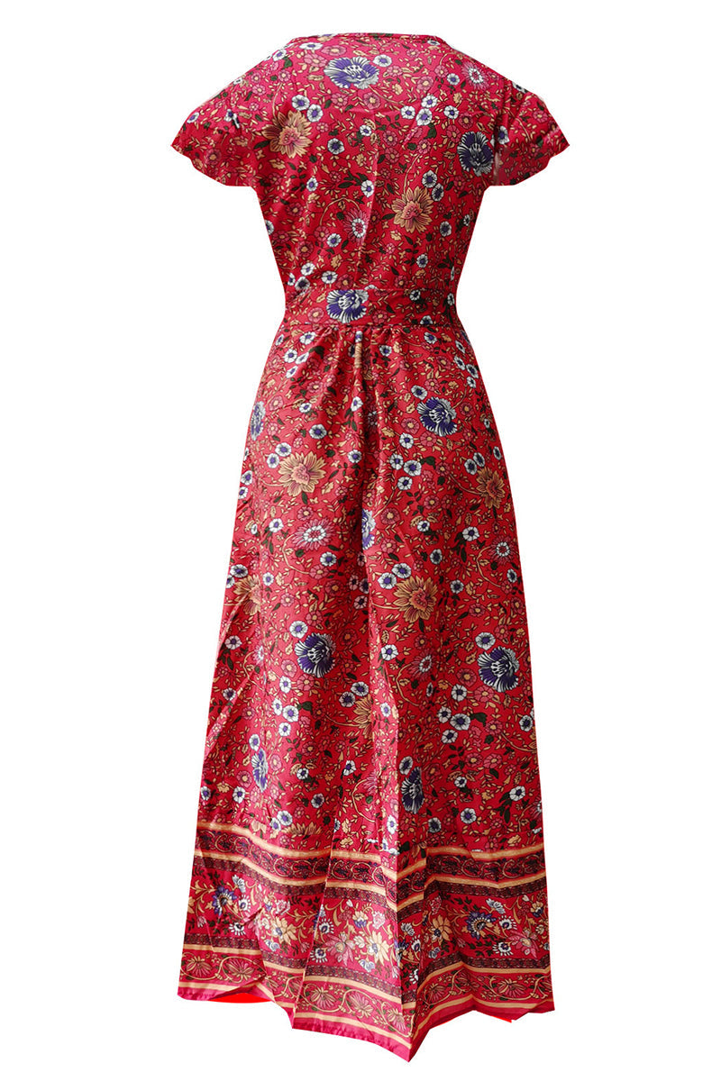 Vestidos sexys y elegantes con cuello en V y estampado en forma de A (10 colores)