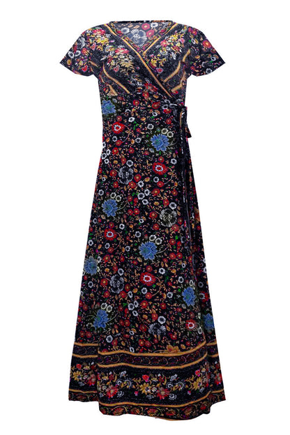 Vestidos sexys y elegantes con cuello en V y estampado en forma de A (10 colores)