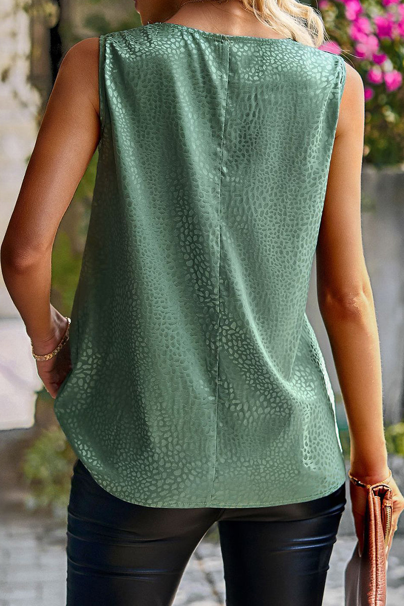 Tops casuales dulces de cuello tipo bufanda con parches sólidos