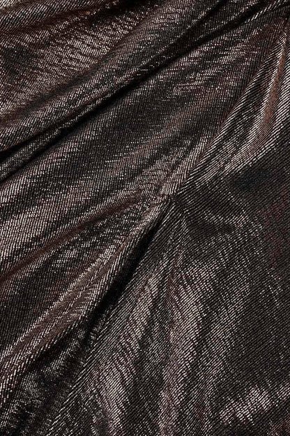 Vestidos elegantes de celebridades con escote en V, línea A y pliegues lisos (4 colores)