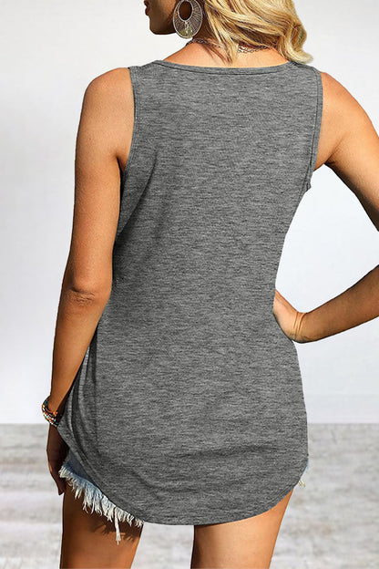 Blusa informal sencilla de color liso con cuello cuadrado (4 colores)