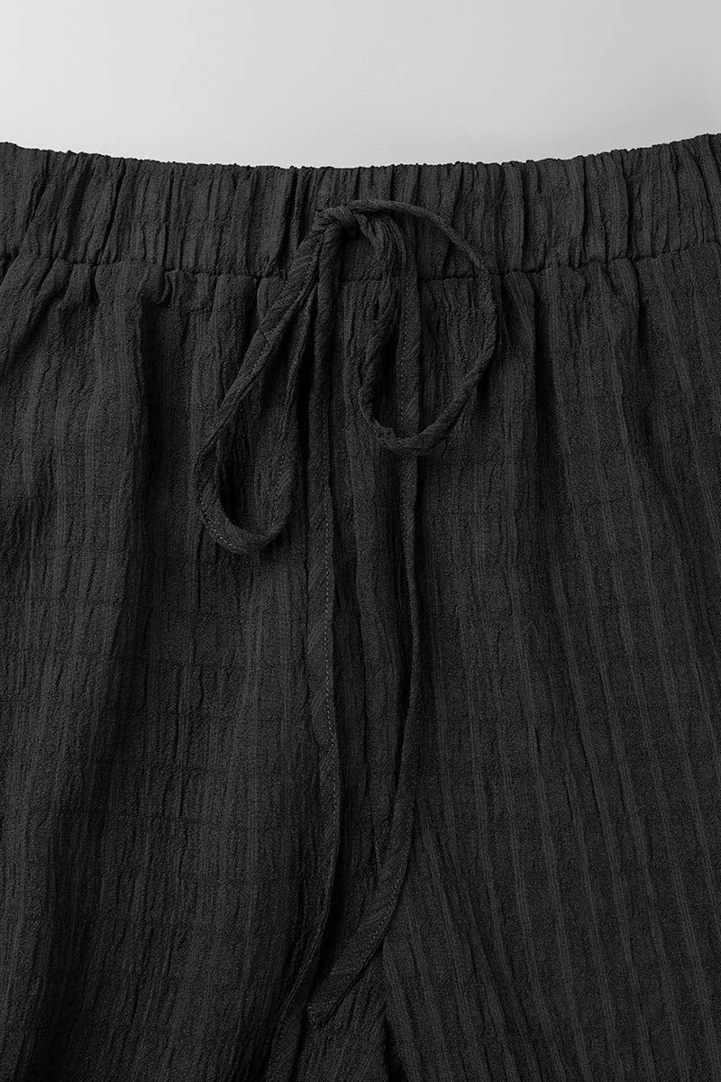 Conjunto informal de dos piezas de manga corta con hombros descubiertos, liso y diario (3 colores)