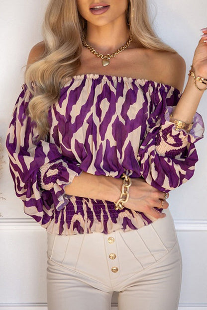 Camisetas sexys de patchwork liso con hombros descubiertos