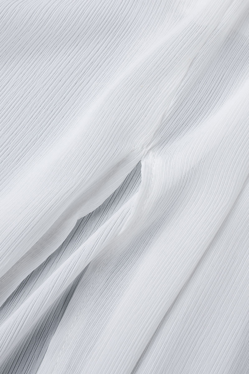 Vestido playero sexy de vacaciones con escote en V y abertura lisa (4 colores)