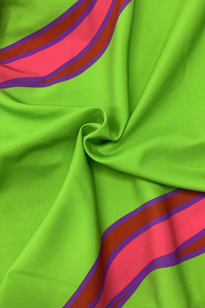 Blusas bohemias elegantes con estampado geométrico y cuello redondo con botones