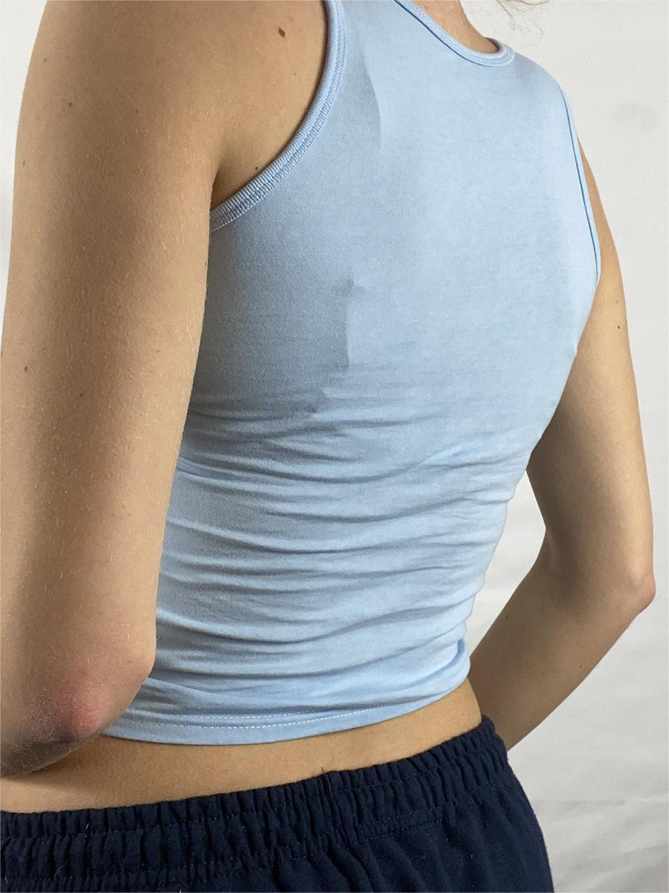 Crop Tank Top with Vintage Girl Graphic