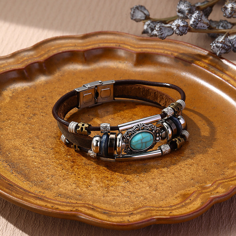 Pulseras casuales de contraste con bloques de colores urbanos