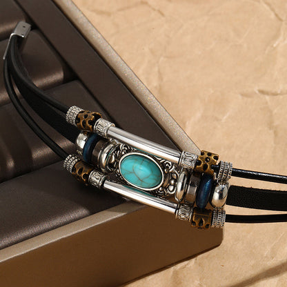 Pulseras casuales de contraste con bloques de colores urbanos