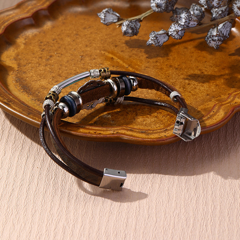 Pulseras casuales de contraste con bloques de colores urbanos