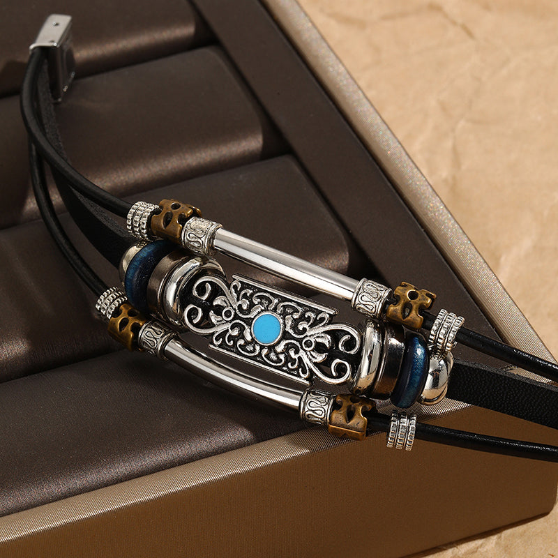 Pulseras casuales de contraste con bloques de colores urbanos