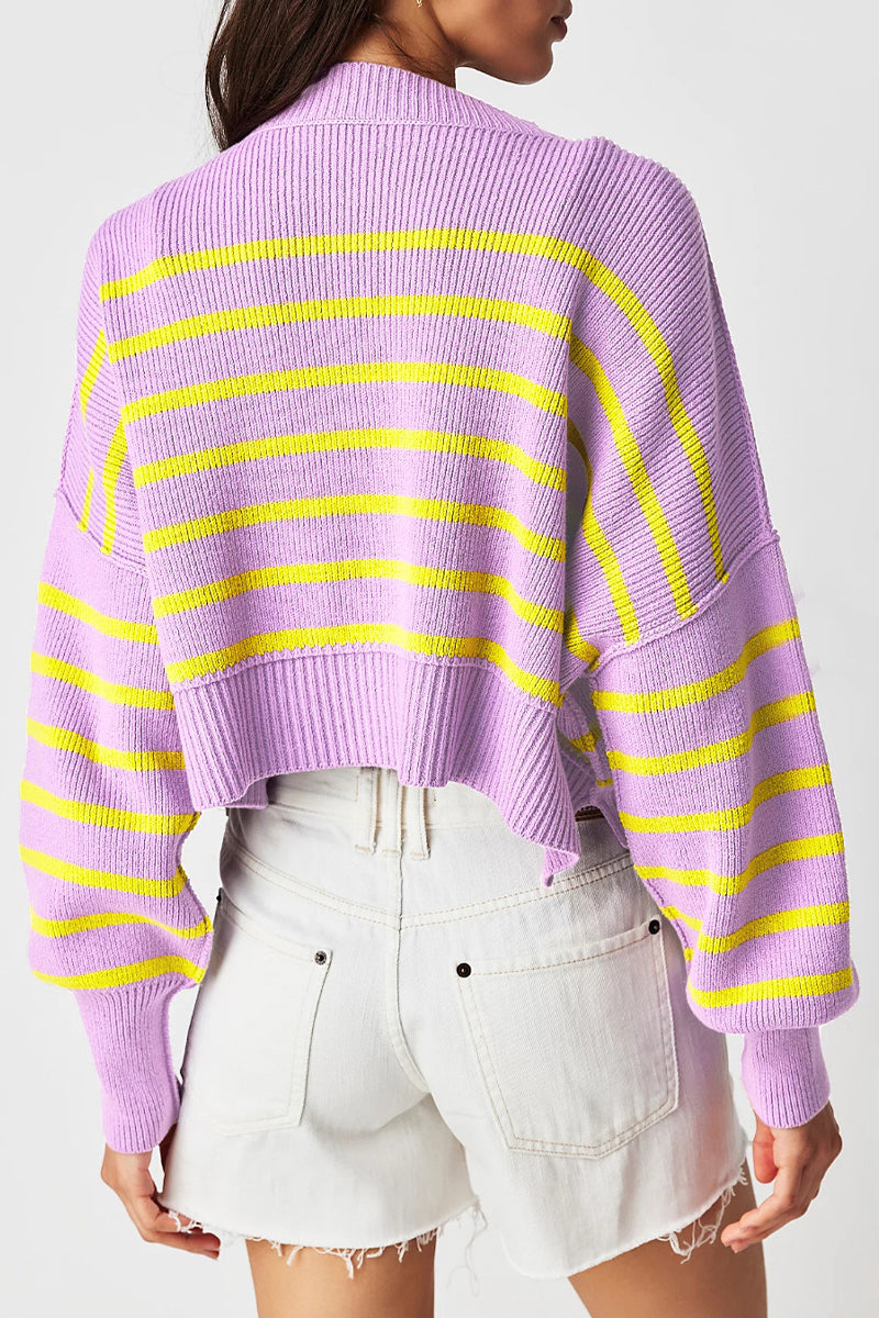 Suéteres casuales de cuello redondo con parches sólidos (15 colores)