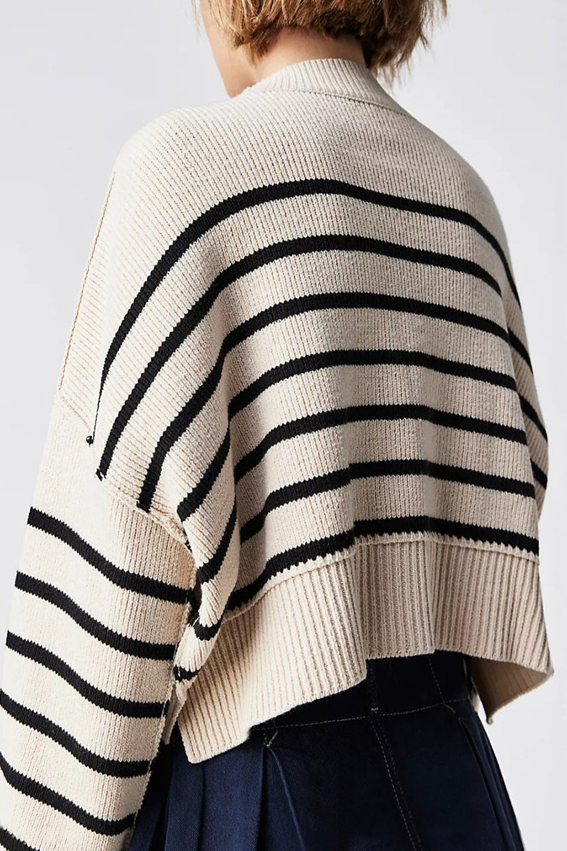 Suéteres casuales de cuello redondo con parches sólidos (15 colores)