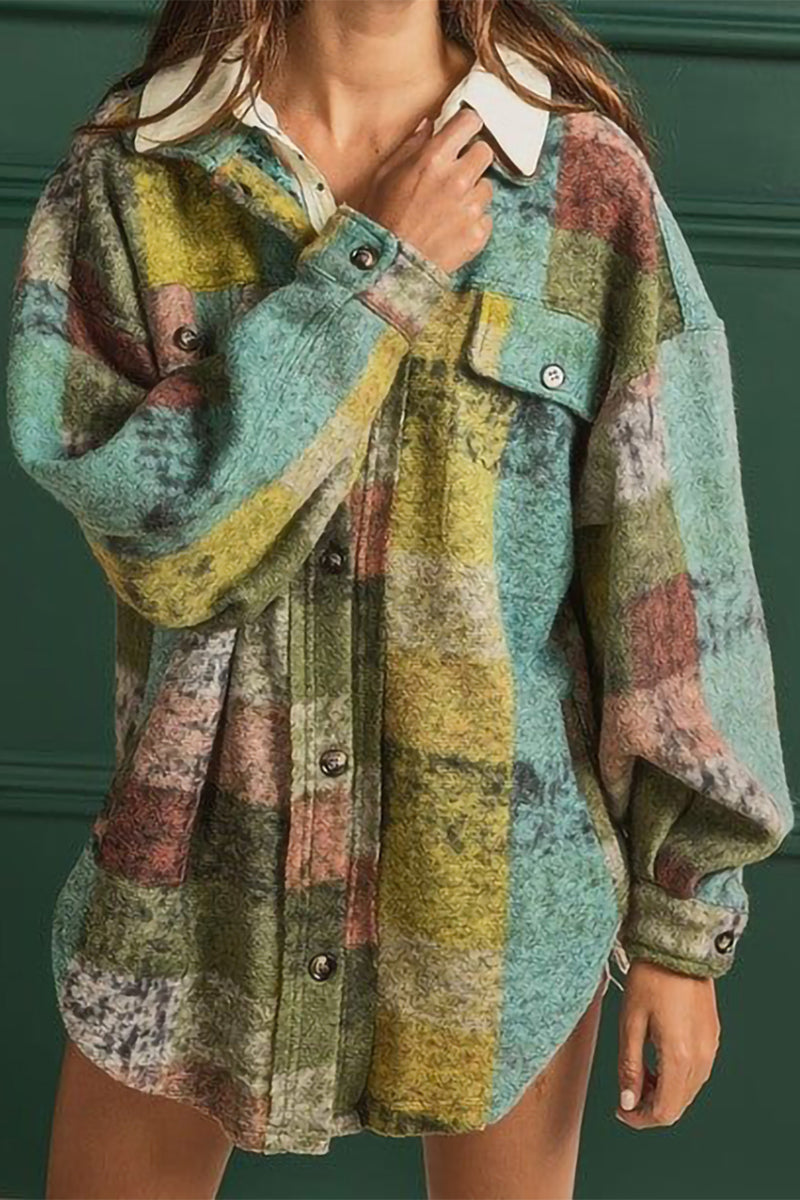 Blusas sexys con cuello vuelto y contraste de bloques de color (3 colores)