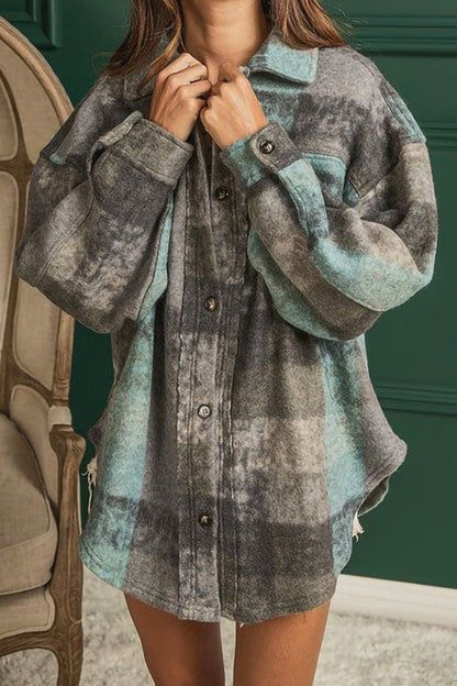 Blusas sexys con cuello vuelto y contraste de bloques de color (3 colores)