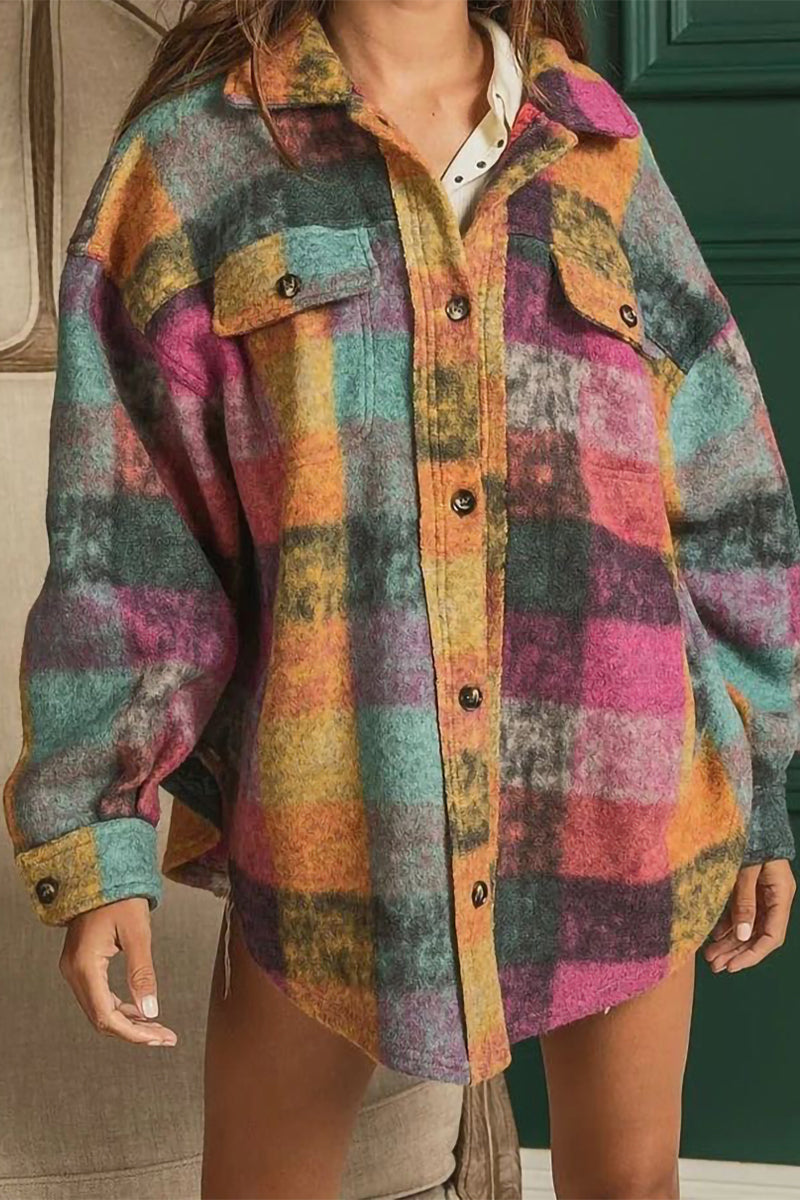 Blusas sexys con cuello vuelto y contraste de bloques de color (3 colores)