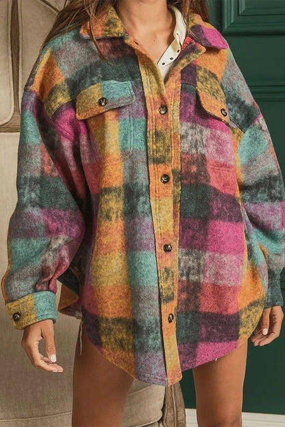 Blusas sexys con cuello vuelto y contraste de bloques de color (3 colores)