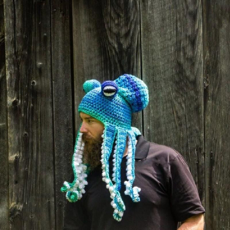 Gorros de punto de pulpo