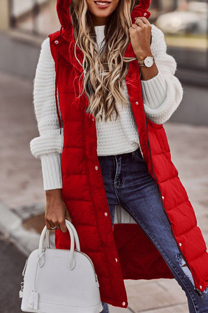 Chalecos casuales de calle con cremallera lisa y cuello mandarín (5 colores)