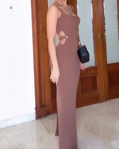 Cut-Out Slim-Fit Slip Dress (Pre-Sale)