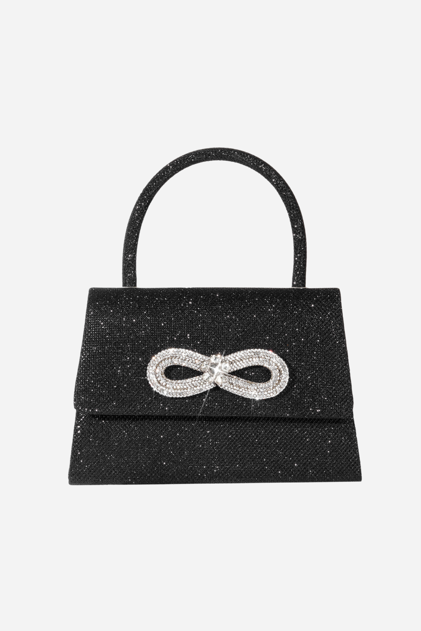 Metallic Shine Diamante Handle Bag