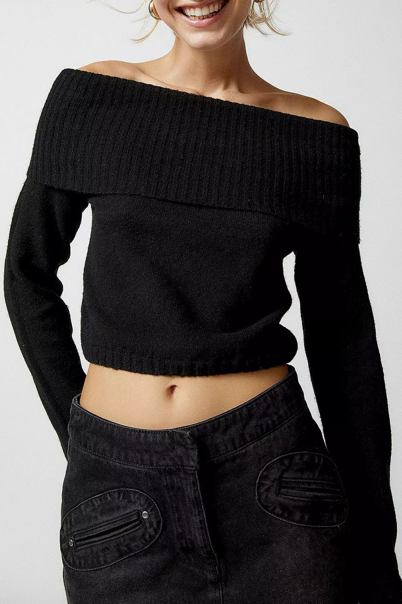 Sexy Solid Backless Off the Shoulder Sweaters(5 Colors)