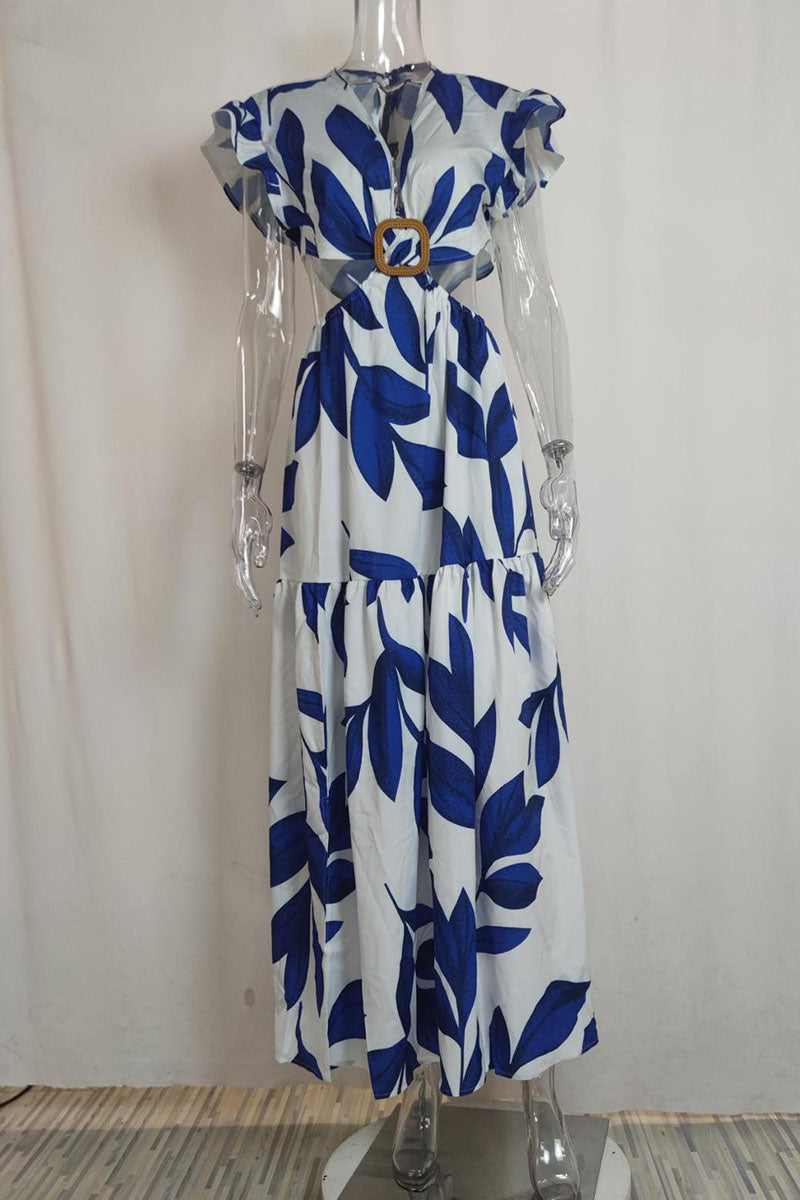 Vestido sexy informal con estampado de patchwork