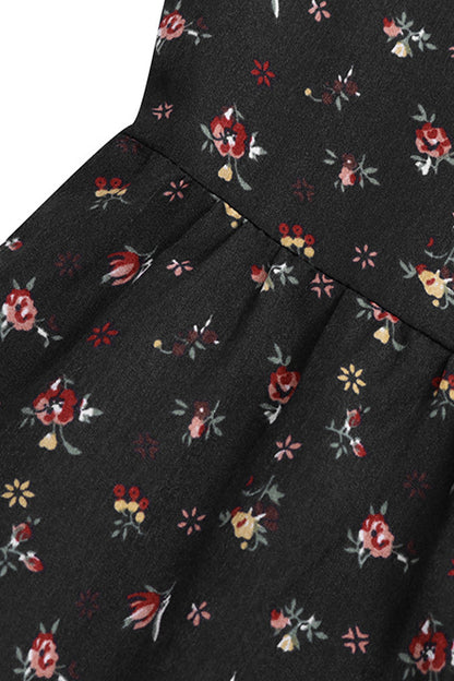 Elegante vestido estampado con cuello en V y patchwork floral (5 colores)