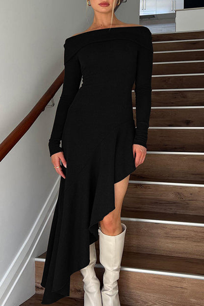 Vestidos de princesa sexys con hombros descubiertos y orillo liso con fibras (sin cinturón)