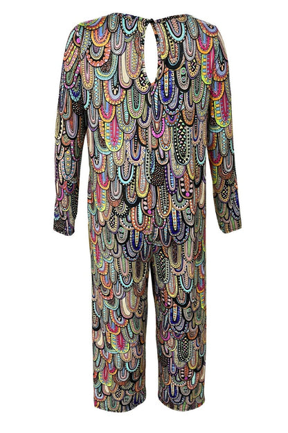 Monos básicos con cuello en U y estampado informal (3 colores)