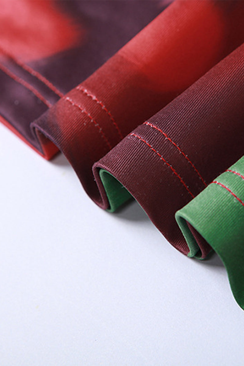 Vestido sexy de un solo paso con falda halter, sin espalda y con encaje y flores de leopardo