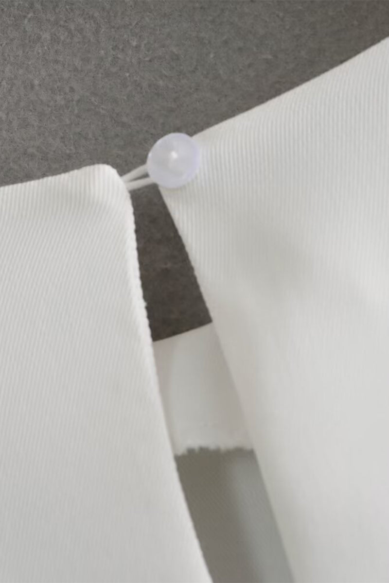 Vestidos casuales sencillos con botones lisos, aberturas y cuello redondo sin mangas