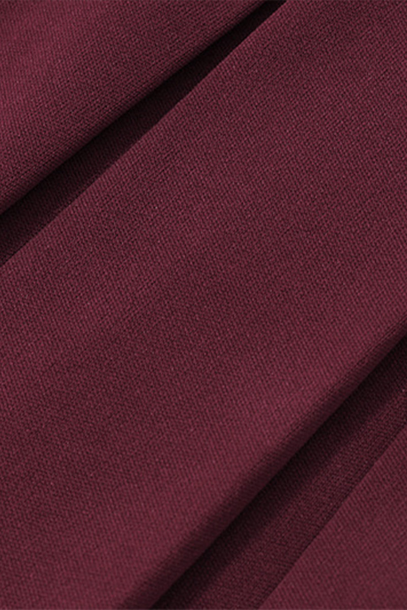 Celebridades sexys, vestido de dos piezas con hombros descubiertos, plisado y hebilla sólida