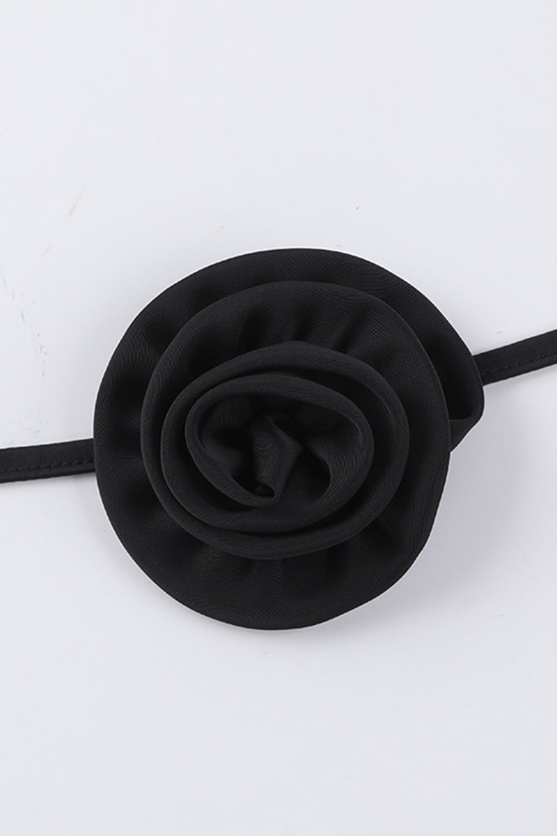 Vestidos elegantes y dulces con falda de un solo paso, con flores, escote en U y espalda descubierta.