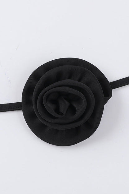 Vestidos elegantes y dulces con falda de un solo paso, con flores, escote en U y espalda descubierta.