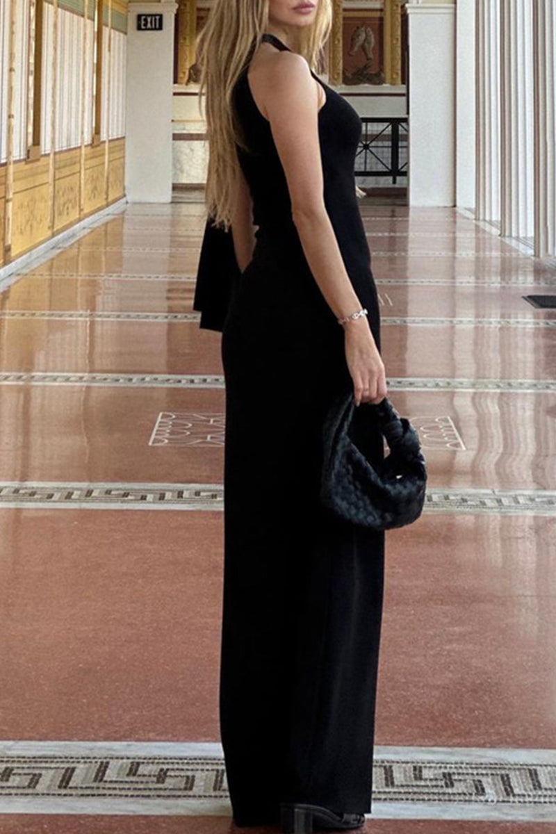 Vestidos elegantes de celebridades con falda de un solo paso, cuello oblicuo y frenillo liso