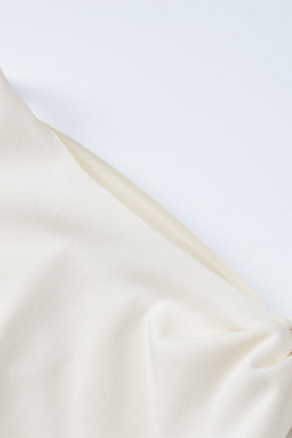 Vestidos elegantes de celebridades con falda de un solo paso, cuello oblicuo y frenillo liso (5 colores)