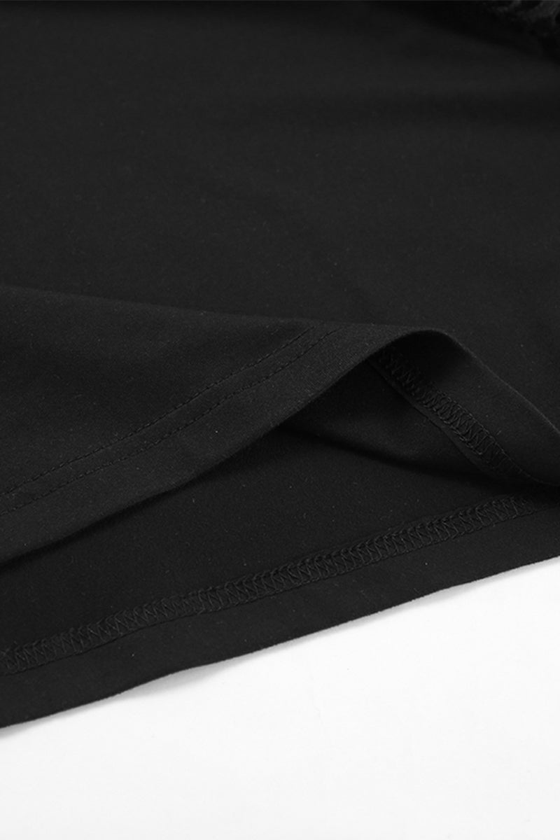 Braguita sexy de encaje transparente, recta, de cintura alta y color liso