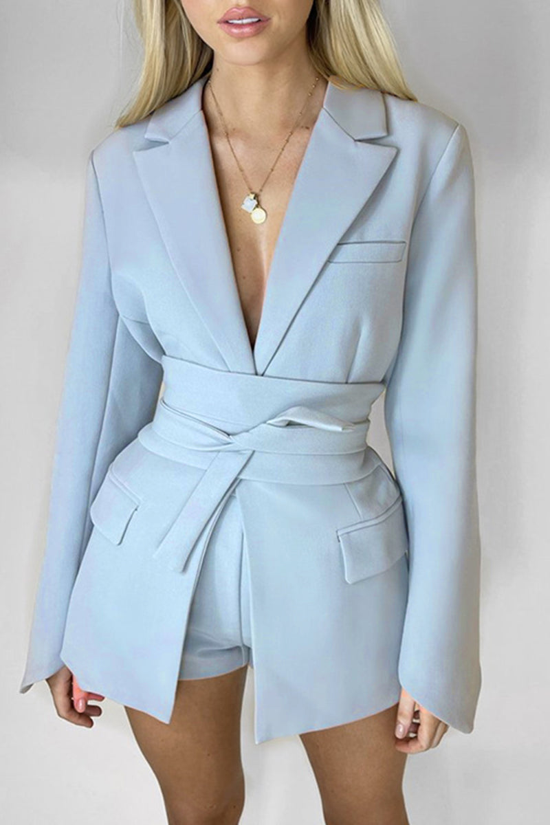 Prendas de abrigo informales de uso diario con cuello vuelto y diseño de patchwork (4 colores)