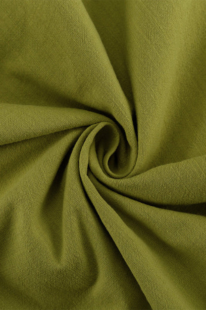 Conjunto informal de dos piezas con cuello en V, sin mangas, color sólido y cordones (3 colores)