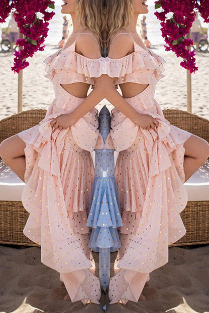 Vestidos de playa sexys con escote en V y lentejuelas de color liso (4 colores)