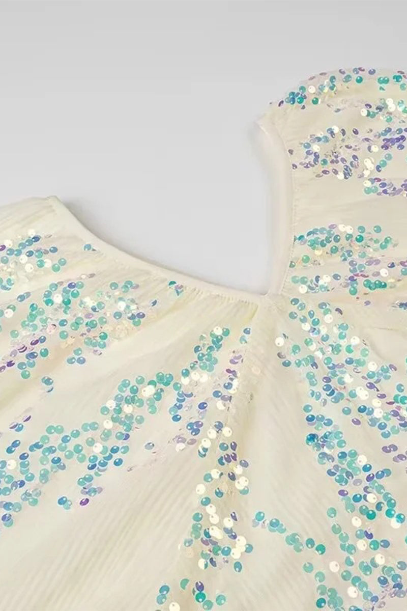 Vestidos de celebridades sexys con lentejuelas de color sólido y escote en V, falda de un solo paso