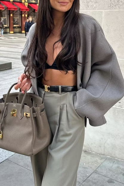 Casual Street Buttons V Neck Cardigans