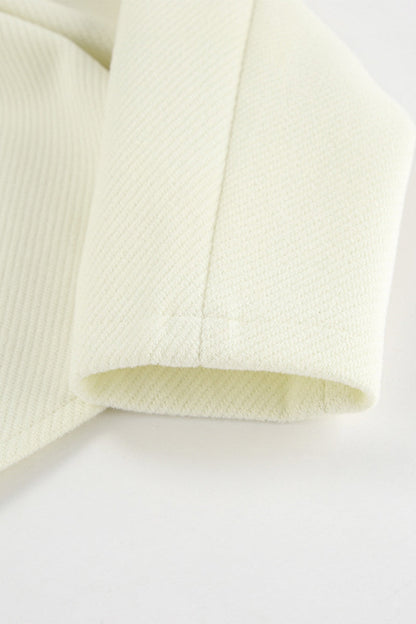 Prendas de abrigo informales de cuello redondo con botones de color sólido para uso diario