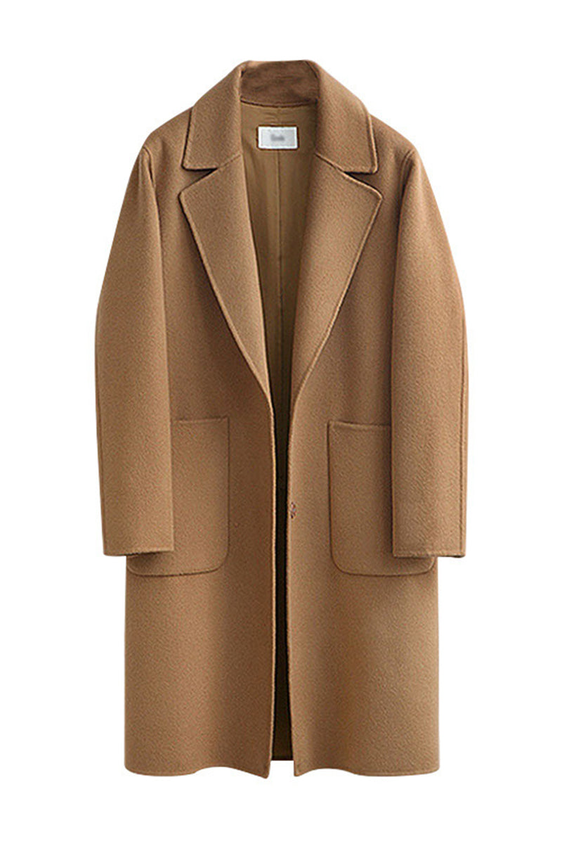 Prendas de abrigo informales con cuello vuelto y bolsillos de calle (3 colores)