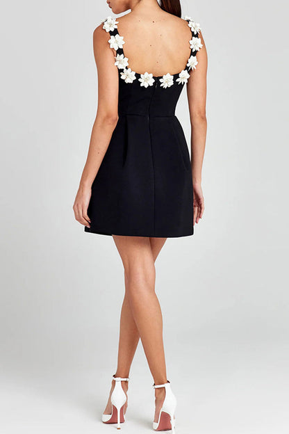 Vestidos de princesa con escote en U y forma de flor con bolsillos sexys (4 colores)