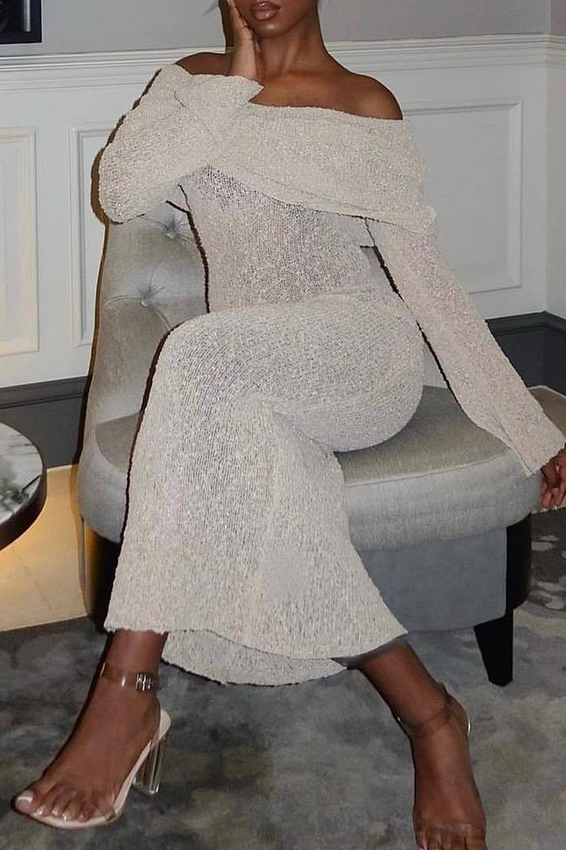 Vestido sexy de una sola pieza con aberturas y hombros descubiertos (3 colores)