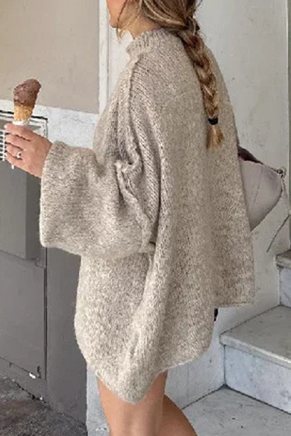 Suéteres casuales de cuello alto con tejido patchwork para uso diario (5 colores)