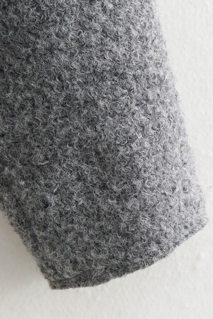 Prendas de abrigo informales de calle con cuello vuelto, cremallera y bolsillo